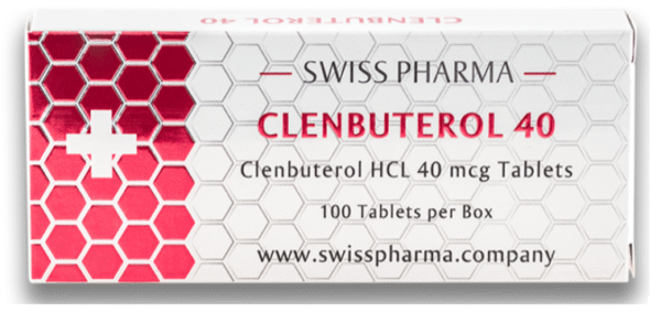 SwissPharma Clenbuterol 40 – 100 Tablets (40mcg Clenbuterol HCL per tablet)